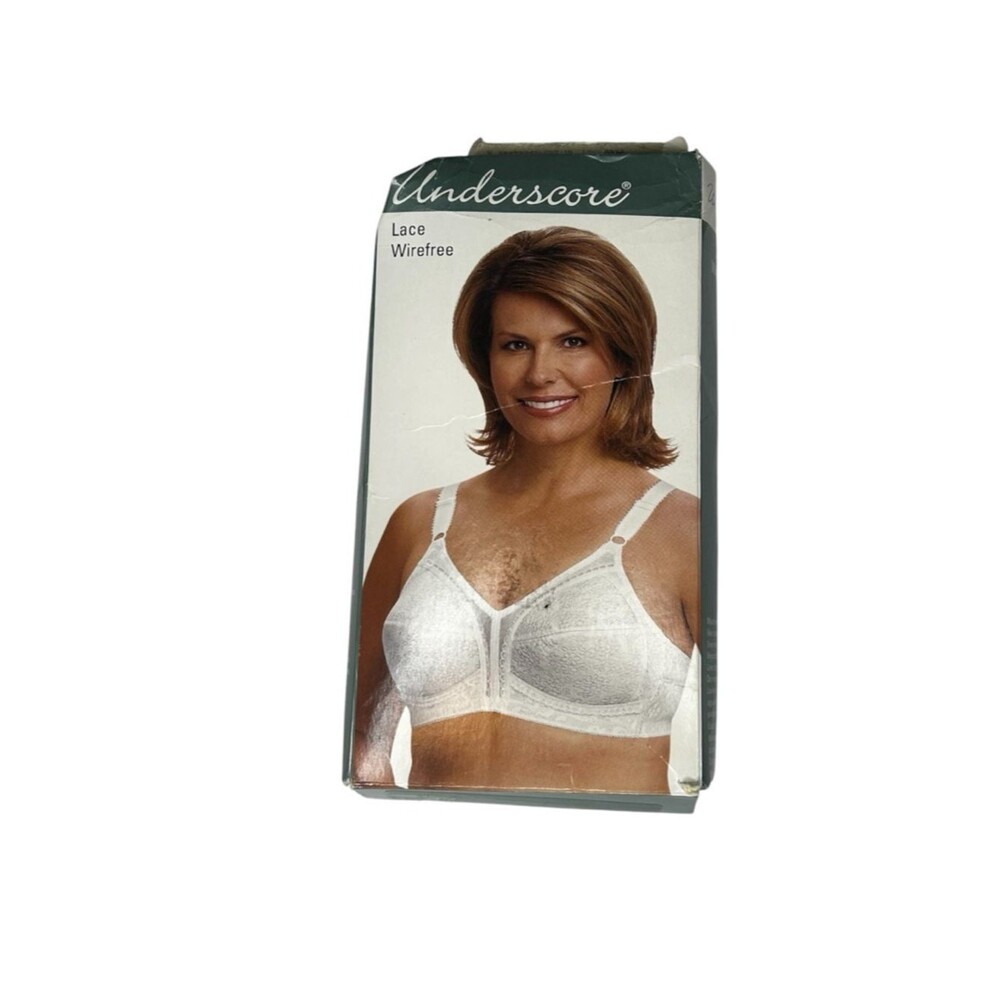 New vintage Lace Wirefree Bra 46B - White